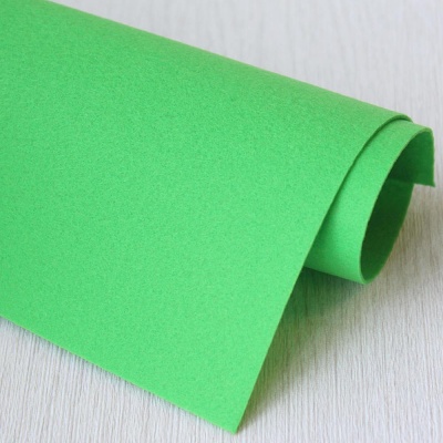 Фетр жесткий корейский 1.2 мм 866 (33x53 см) цвет ярко-зеленый