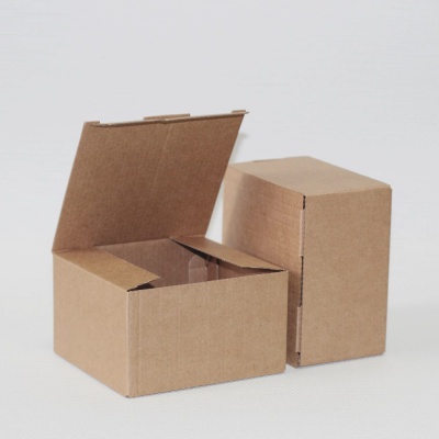 Коробка самосборная гофро (11.5х11х7 см) цвет бурый 2