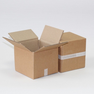 Коробка четырехклапанная (11.5x11x10 см) цвет бурый (1)