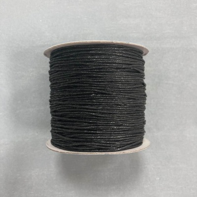 Шнур вощеный 1 мм (100 м) цвет №039 черный