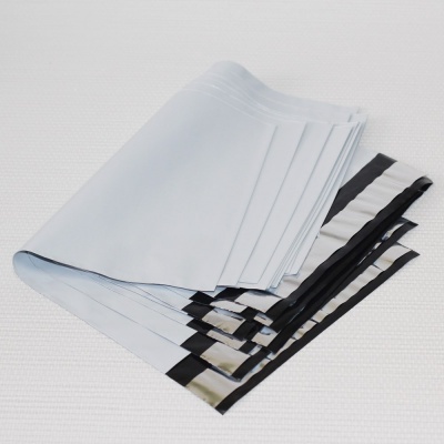 Пластиковый пакет Курьер-пакет без кармашка (12x24 см) цвет серый