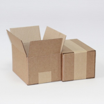 Коробка четырехклапанная (17.5x12x9.5 см) цвет бурый (2)