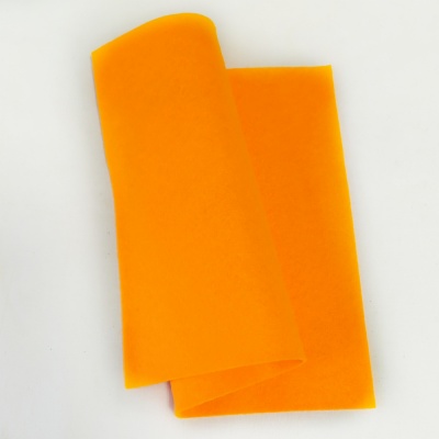 Фетр китайский мягкий 1 мм 20х30 см (5 шт) 022 оранжевый