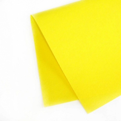 Фетр жесткий корейский 0.5 мм S-03 (38x47 см) цвет желтый