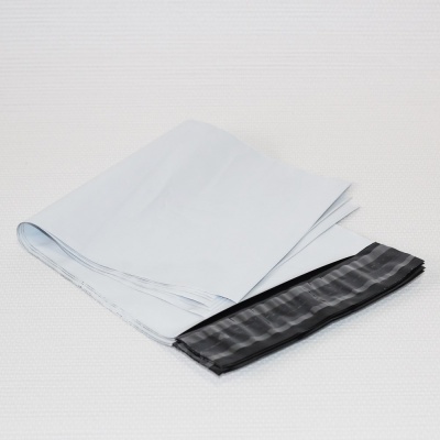 Пластиковый пакет Курьер-пакет без кармашка (16.5x32 см) цвет серый